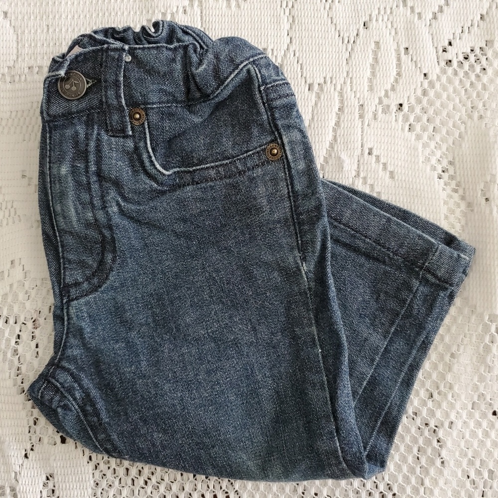 Bonpoint 🍒 unisex blue denim jeans